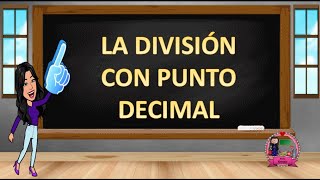 Divisiones con punto decimal [upl. by Sacrod]