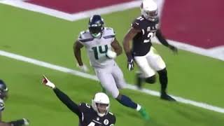 DK Metcalf chase down tackle on Budda Baker Arizona Cardinals [upl. by Sanez]