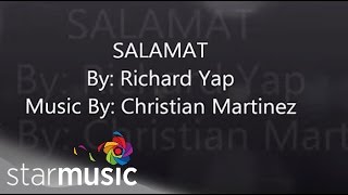 Richard Yap  Salamat Official Lyric Video [upl. by Anjali]