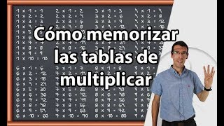 Cómo Memorizar las TABLAS de MULTIPLICAR [upl. by Atteuqal223]