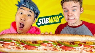 SUBWAY MUKBANG WITH RYAN PRUNTY [upl. by Eahs]