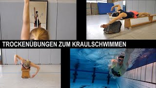 Trockenübungen zur Kraulschwimmtechnik für ZUHAUSE I Erklärung der einzelnen Phasen beim Kraulen [upl. by Lynch]