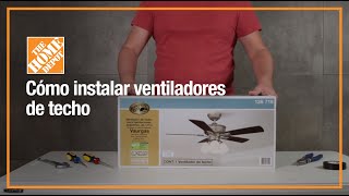 ¿Cómo instalar un ventilador de techo  Ventilación [upl. by Rebecka]