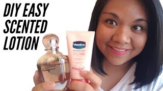 DIY HOW TO MAKE YOUR OWN SCENTED LOTION amp SAVE MONEY [upl. by Melena]