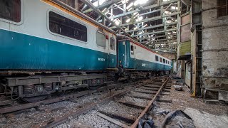 Exploring an Abandoned Train Graveyard Collapsing Maintenance Depot [upl. by Hamel744]