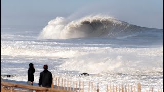 Biggest Waves in New Jersey History [upl. by Ennyletak]