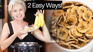 Dehydrated Banana Chips  2 Easy Ways [upl. by Areid597]