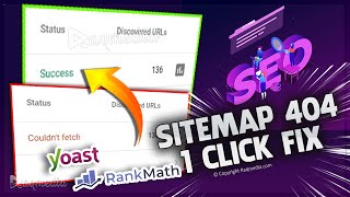 How to Fix WordPress Sitemap 404 Error Fix Yoast amp Rank Math In 1 Click [upl. by Netsrek678]