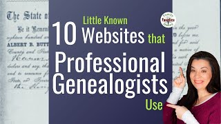 10 LittleKnown Free Genealogy Websites Professionals Use [upl. by Launam]