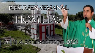 Resumen de Homilías del 14 al 20 de Agosto del 2023  Padre Arturo Cornejo [upl. by Ttennaej]