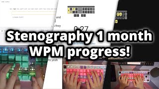 1 month of stenographyplover progress [upl. by Ahseken]