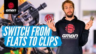 How To Switch From Flat Pedals To Clipless Pedals  Mountain Bike Pedal Choices [upl. by Norrehc]