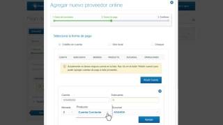 BBVA Net Tutorial 12 ¿Como realizo un alta de proveedores [upl. by Nevarc199]