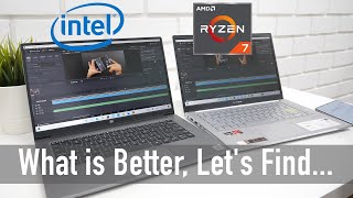 Intel Core i7 Laptop vs AMD Ryzen 7 Laptops Real World Test [upl. by Kask]