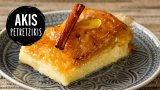 Greek Custard Pie  Galaktoboureko  Akis Petretzikis [upl. by Kizzie696]