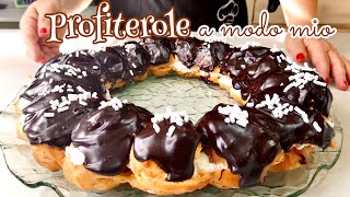 PROFITEROLE A MODO MIO Ricetta pasta choux PROFITTEROL CHOUX PASTRY [upl. by Riley698]