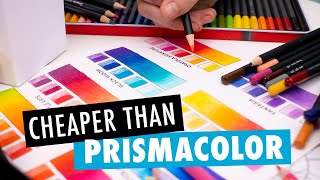 The BEST Prismacolor ALTERNATIVES I put 7 affordable colored pencil sets to the test [upl. by Avrom]