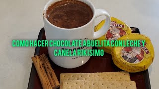 Como hacer choclate abuelita con Leche [upl. by Rekcut]