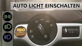 Licht am Auto einschalten  anmachen  Fahrschule  Autofahren lernen [upl. by Essa]