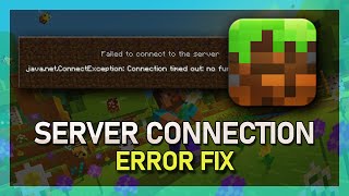 How To Fix “Connection Timed Out” amp “Can’t Connect To Server”  Minecraft Server Error [upl. by Nevad906]