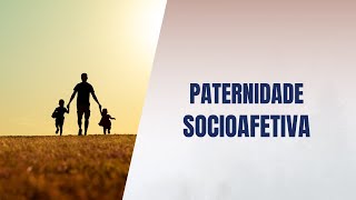 Paternidade socioafetiva [upl. by Dukie]