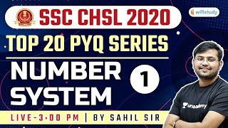 300 PM  SSC CHSL 202021  Maths by Sahil Khandelwal  Top 20 PYQ Series  Number System Part1 [upl. by Thanasi]