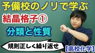 【高校化学】結晶格子①分類と性質【理論化学】 [upl. by Lunetta472]