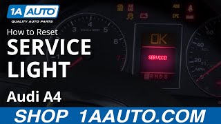 How to Reset Service Light 0409 Audi A4 [upl. by Epifano]