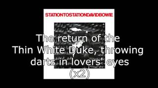 Station to Station  David Bowie  Lyrics [upl. by Inverson]