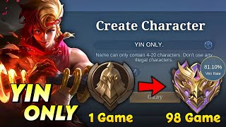 I Played Yin Only From Warrior To Mythic [upl. by Moazami]