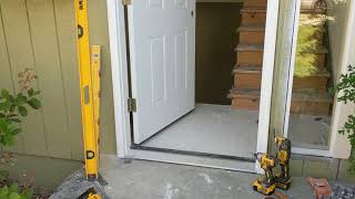 Jeld Wen Front Door Installation  Really crappy products and craftsmanship PART 1 [upl. by Alfonso]