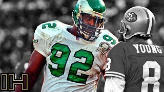 Reggie White Ultimate Eagles Career Highlights quotThe Minister of Defensequot [upl. by Hebrew]