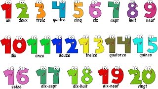 French Lesson  NUMBERS 120  Compter jusquà 20  Learn French [upl. by Imar]