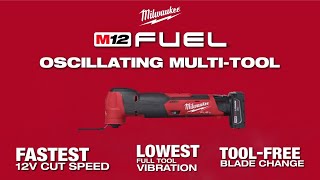 Milwaukee® M12 FUEL™ Oscillating MultiTool [upl. by Sielen]