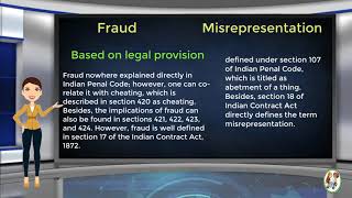 What is Difference Between Fraud amp Misrepresentation [upl. by Garbe174]