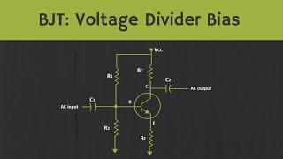 BJT Voltage Divider Bias Configuration [upl. by Nalani]