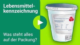 LebensmittelKennzeichnung erklärt Was steht auf der Verpackung [upl. by Leahcim]