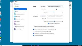 Headphones vs Computer speaker  checking audio settings in Zoom [upl. by Tadashi]