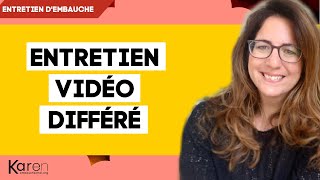 ENTRETIEN VIDÉO DIFFÉRÉ  exemples et conseils pour le réussir [upl. by Atteynek122]