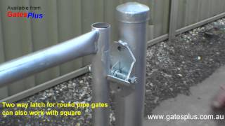 Gate Latch 2 way for round pipe and square [upl. by Einra]