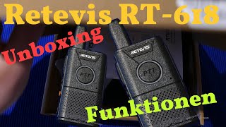 Retevis RT 618  Unboxing amp Funktionen [upl. by Adnilev]