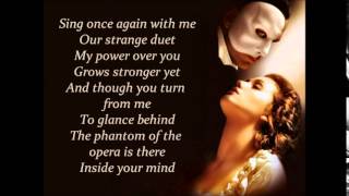 The Phantom of the Opera  Lyrics [upl. by Ashla]