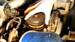 How to Change the Fuel Filter on a 73 diesel [upl. by Ahsikit]