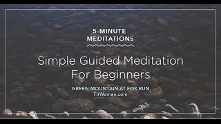 Simple 5Minute Guided Meditation For Beginners [upl. by Ailerua]