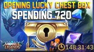 Spent 720 Diamonds to Open Lucky Chest Box  Mobile Legends New Event [upl. by Lansing]