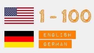 Zahlen von 1 bis 100 auf  Englisch  Deutsch [upl. by Normandy]