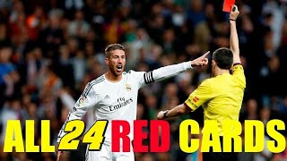 Sergio Ramos All 24 Red Cards In His Career🇪🇦🇪🇦🇪🇦🇪🇦🏁🏁 [upl. by Jacqueline]