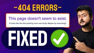 How To Fix 404 Errors on Your Website  A Complete Guide [upl. by Eiuqnimod]