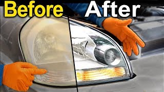 How To Restore Headlights PERMANENTLY  Better Than a BRAND NEW Headlight [upl. by Specht]