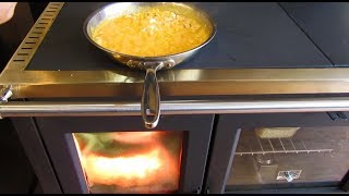 Obadiahs North Wood Cookstove  Cooking with the Cooktop [upl. by Emelin]